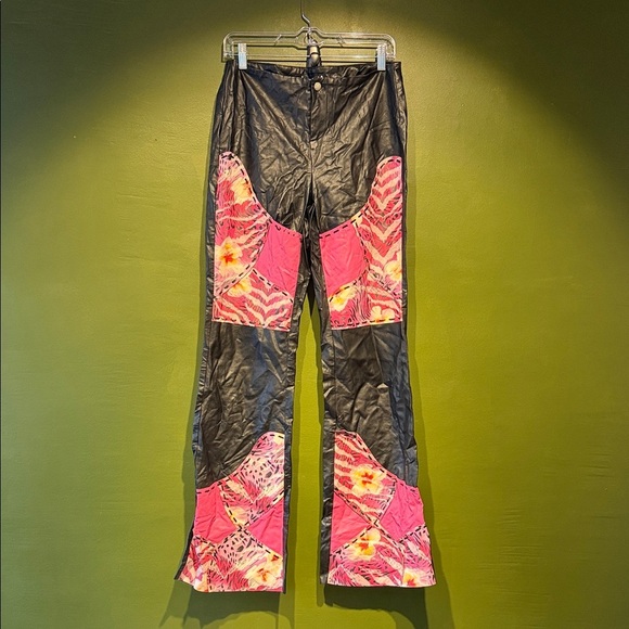 I.AM.GIA Pants - I.Am.Gia Black and Pink Patchwork Pants